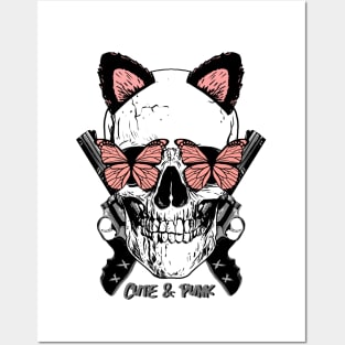 CUTE & PUNK SCULLS by WOOF SHIRT Posters and Art